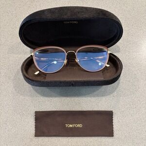 Tom Ford Authentic Glasses Rose Gold Metal Cat Eye Unisex